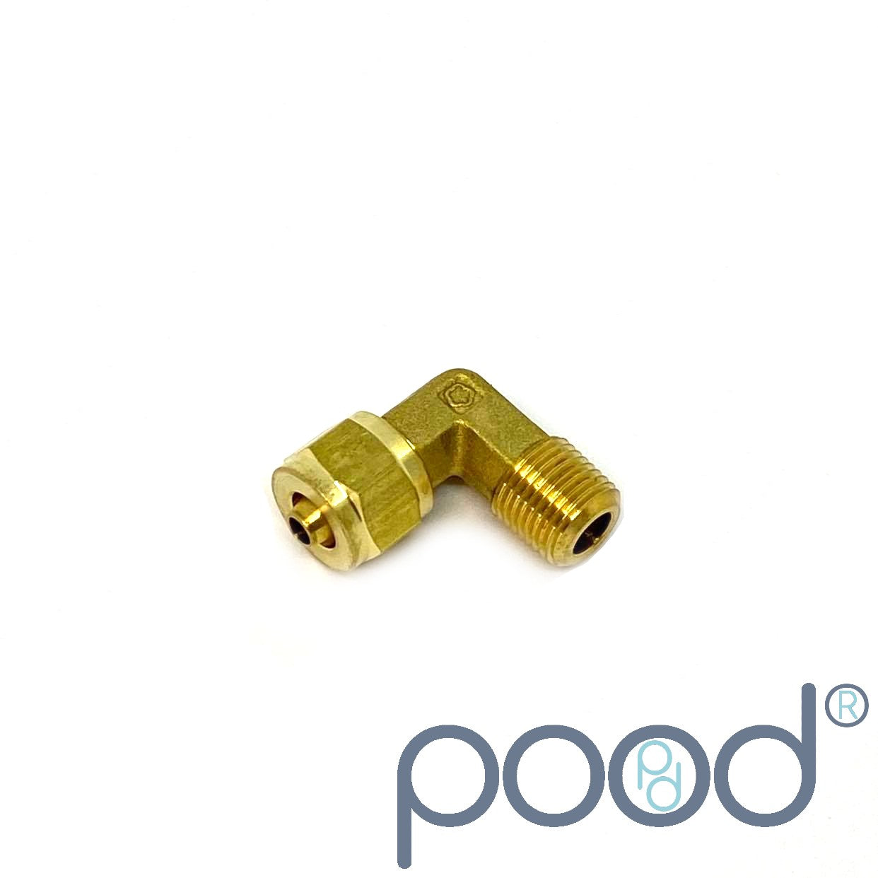 90° NPT1/8" Han - 6mm Skru-Kobling