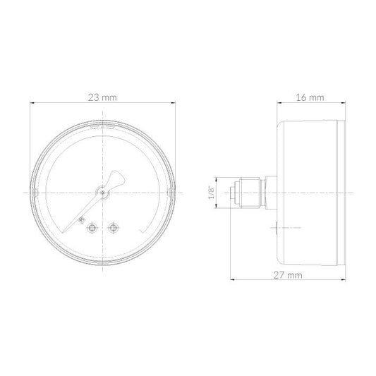 Mini Manometer 0-16 BAR
