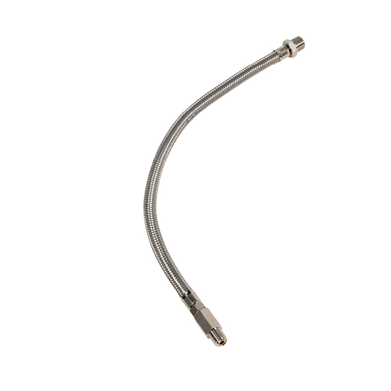 STREETEC comp1 EVO / comp2 EVO Stålomspunnet slange M/Enveisventil NPT1/4"