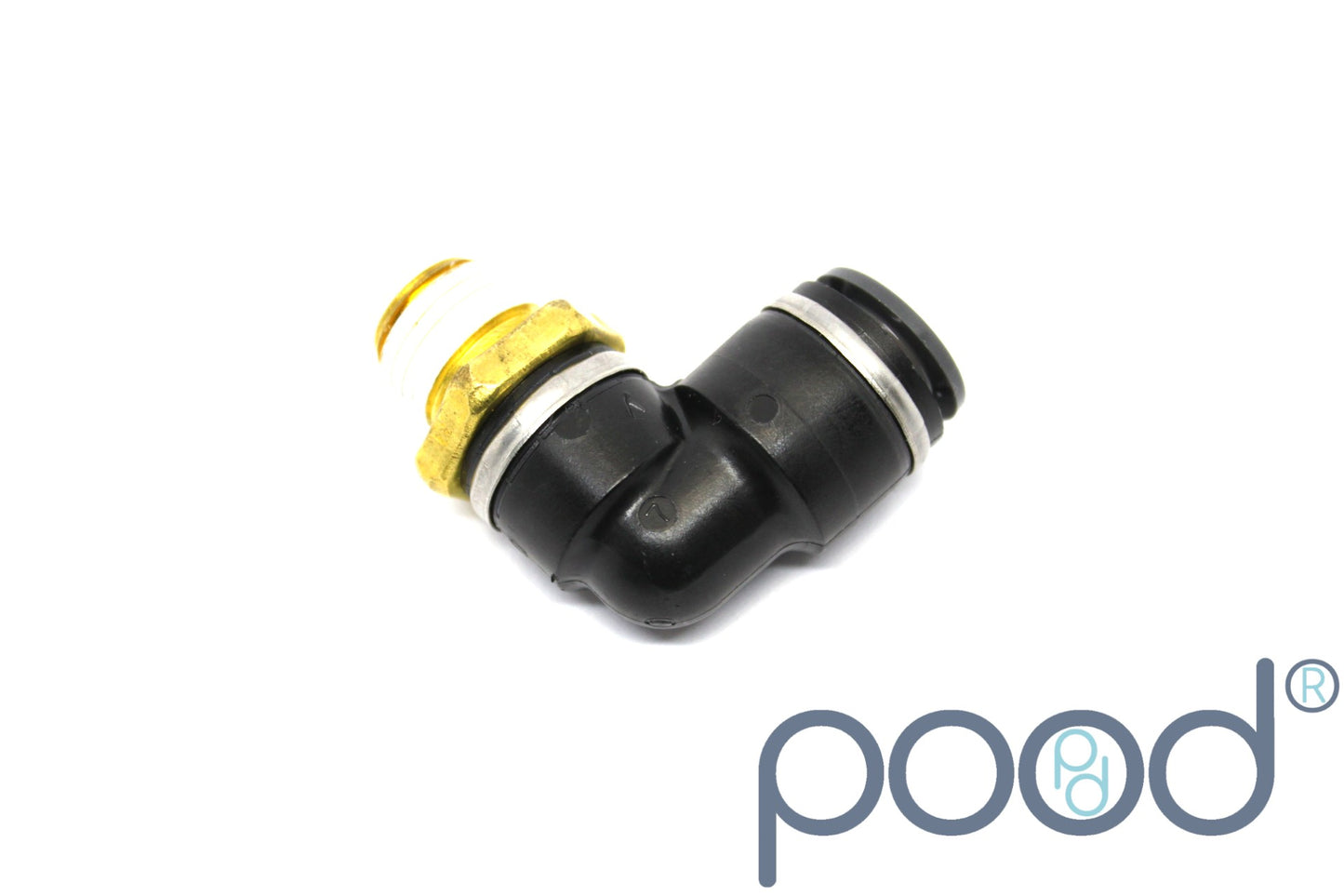 AirLift 21851 - 90° NPT1/4" Han - 3/8" Push-In