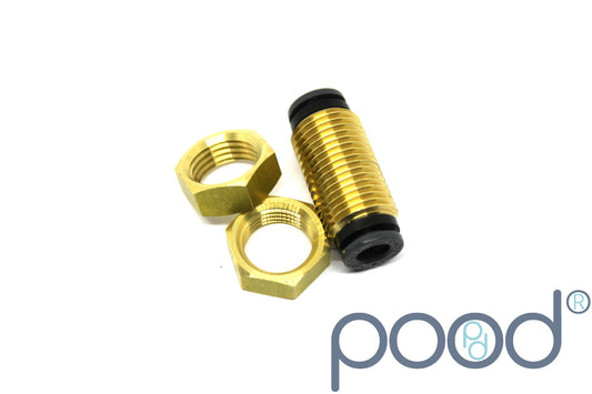 AirLift 22652 - Gjennomføring 1/4" Push-In - 1/4" Push-In