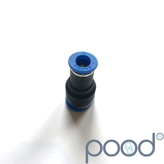 Skjøtestykke 8mm Push-in - 6mm Push-in