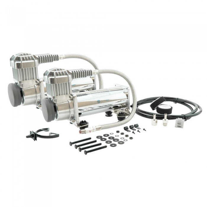 STREETEC - Comp2 Twin Kompressor Chrome (2 stk)