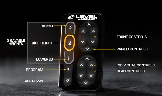 AccuAir E-Level Touchpad 2-Veis