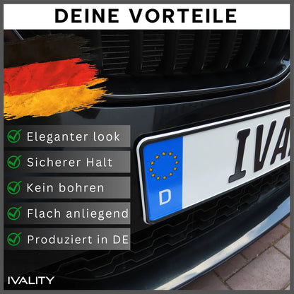 IVALITY - 1 Stk "Usynlig" Alu/3D set - Bak fangeren -