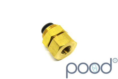 AirLift 21023 - Gjennomføring NPT1/4" Hun - 1/4" Push-In