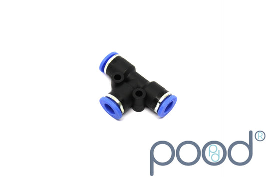 T-Stykke 6mm Push-In - 10mm Push-In