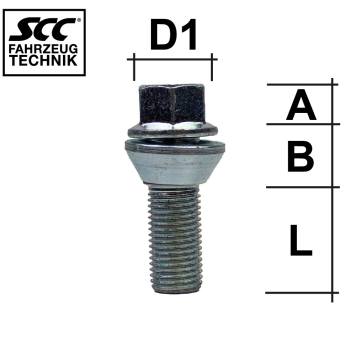 Slingrebolt - 60° Kon - Slingrebolt - M14x1,5 - 27 mm