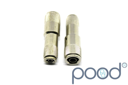 Skjøtestykke 1/4" Push-in - 3/8" Push-in (stål)