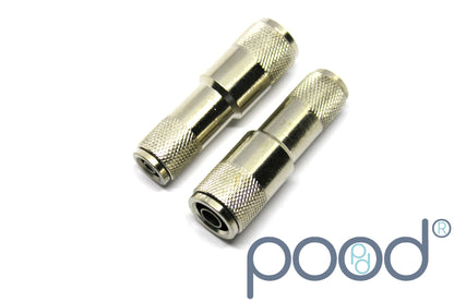 Skjøtestykke 1/4" Push-in - 3/8" Push-in (stål)