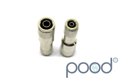 Skjøtestykke 1/4" Push-in - 3/8" Push-in (stål)