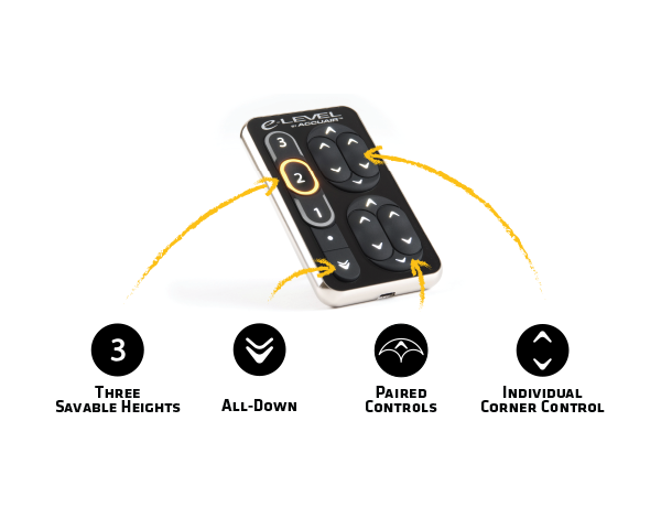 AccuAir E-Level Touchpad 4-veis "pood"
