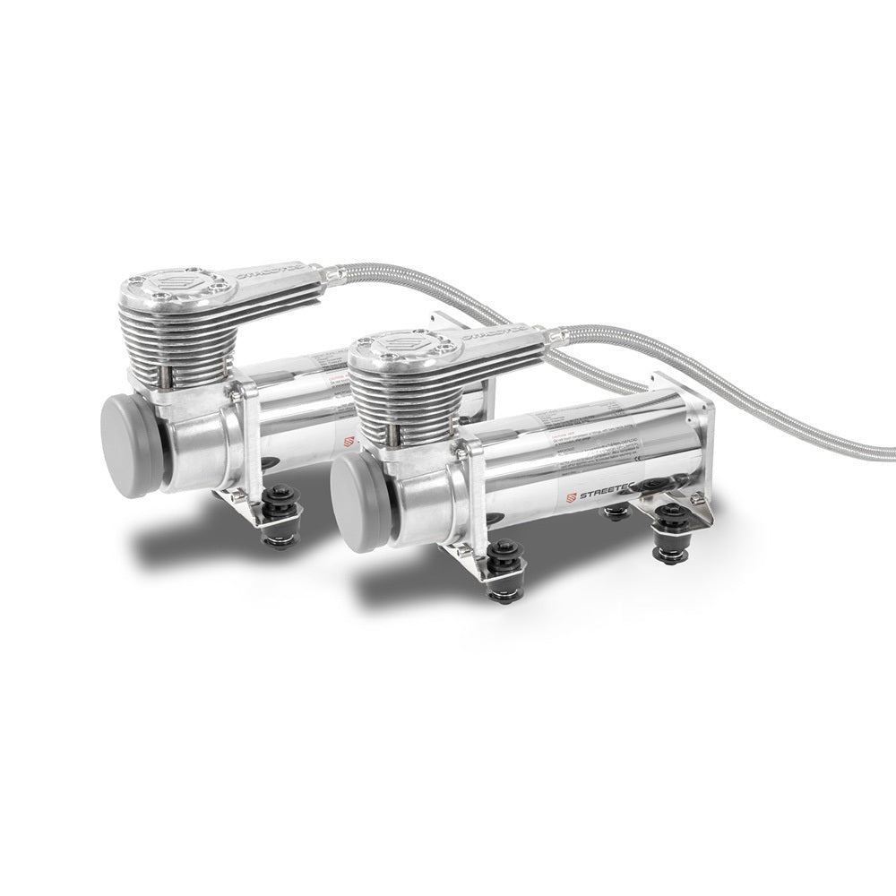 STREETEC comp2 EVO Kompressor Chrome Twin