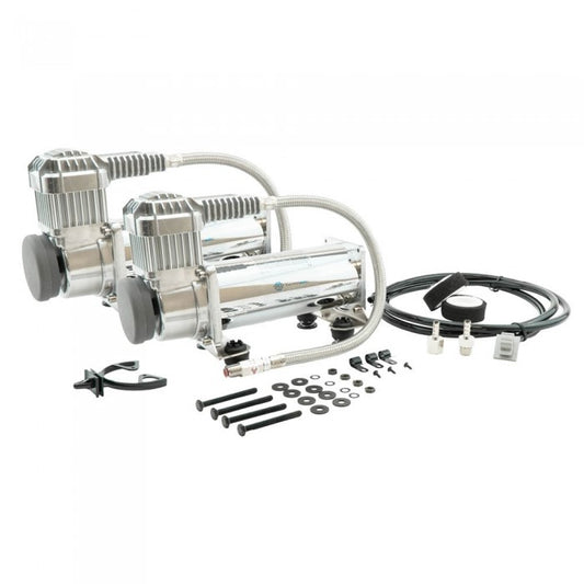 STREETEC - Comp2 Twin Kompressor Chrome (2 stk)