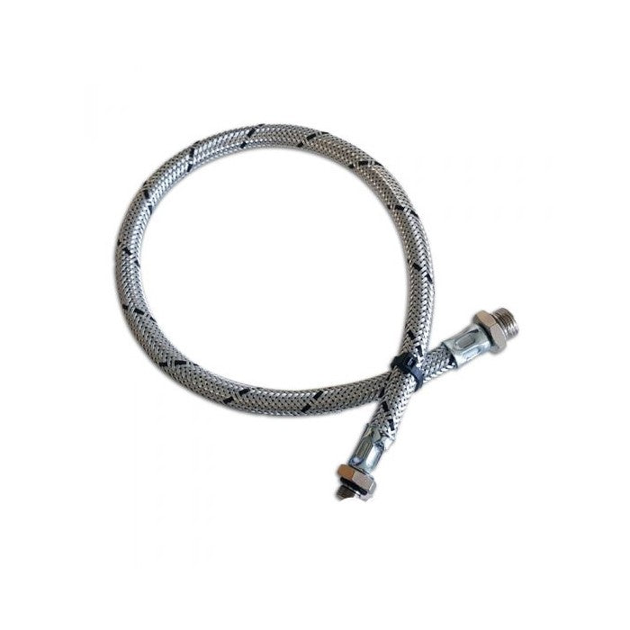 Fleksibel stålomspunnet slange for belg/kompressor G1/4″ – 80cm
