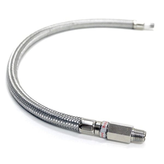 ViAir Stålomspunnet slange 90CM M/Enveisventil
